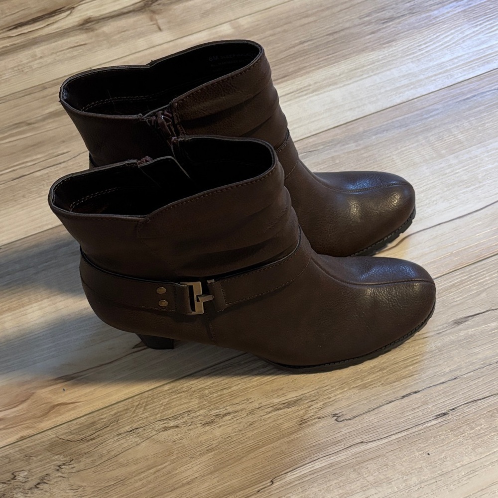 A2 by Aerosoles Brown Ankle Boots
